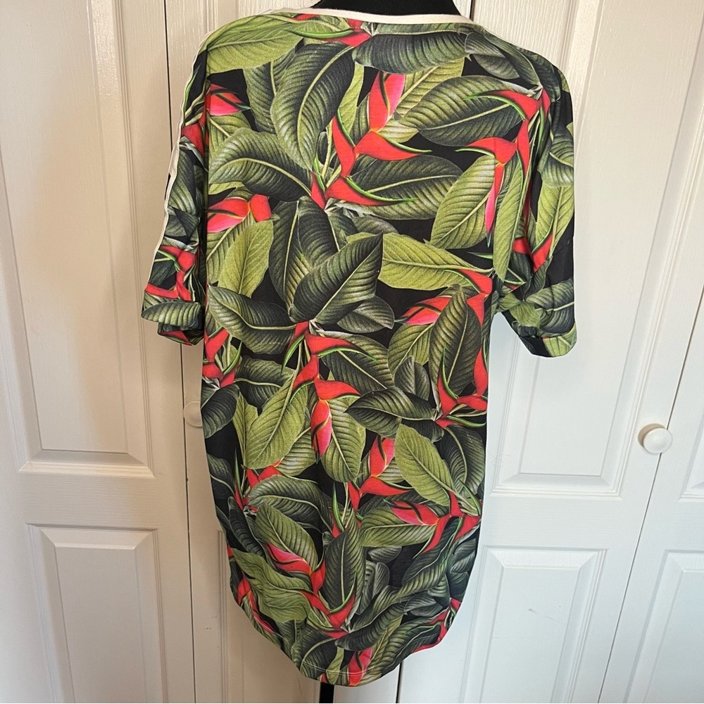 Adidas Farm Rio Collab Trefoil Polka Dot Shirt Sz S Embroidered Toucan Tropical - Picture 9 of 9